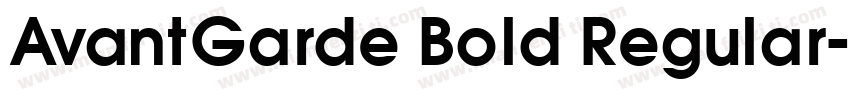 AvantGarde Bold Regular字体转换